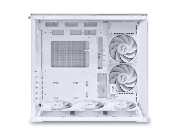 Računalniško ohišje Lian Li O11 Dynamic Mini V2 Flow, ATX, Midi-Tower, kaljeno steklo, belo