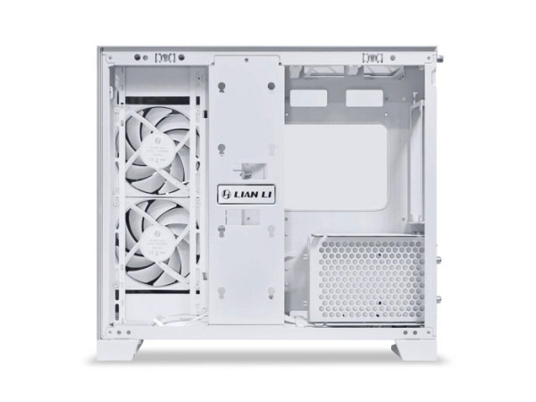 Računalniško ohišje Lian Li O11 Dynamic Mini V2 Flow, ATX, Midi-Tower, kaljeno steklo, belo