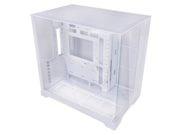 Računalniško ohišje Lian Li O11 Vision Compact, ATX, Midi-Tower, kaljeno steklo, belo