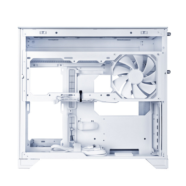 Računalniško ohišje Lian Li O11 Vision-M, Micro-ATX, kaljeno steklo, belo