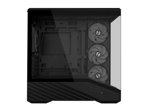 Računalniško ohišje Lian Li Vector V100 MINI, Micro-ATX, kaljeno steklo, črno
