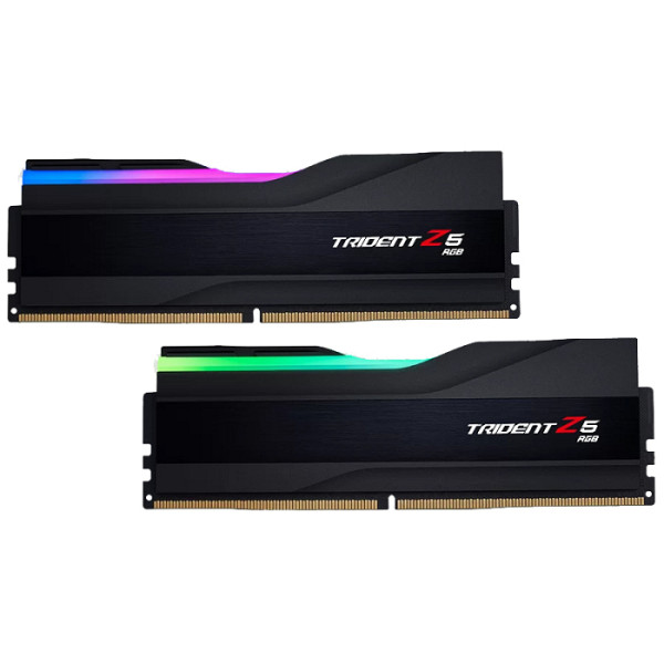 RAM DDR5 32GB Kit (2x 16GB) PC5-51200 6400MT/s CL32 1.40V, G.SKILL Trident Z5 RGB, Intel XMP