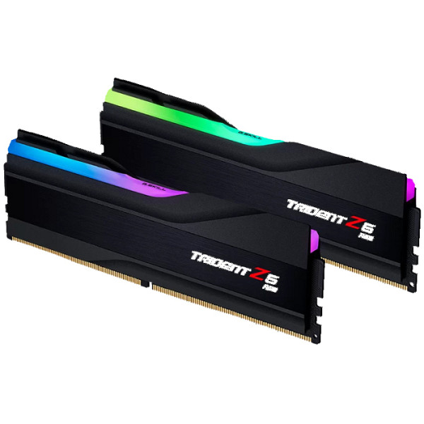 RAM DDR5 32GB Kit (2x 16GB) PC5-57600 7200MT/s CL34 1.40V, G.SKILL Trident Z5 RGB, Intel XMP