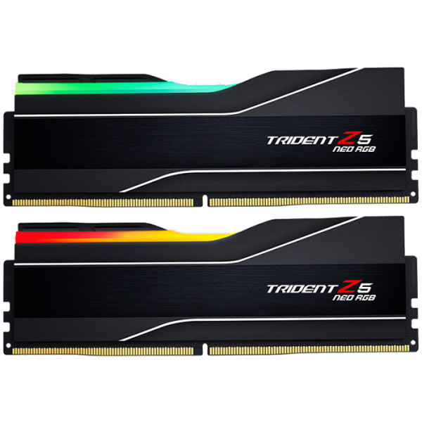 RAM DDR5 32GB Kit (2x16GB) 6000MT/s CL30 1.35V, G.SKILL Trident Z5 Neo RGB AMD EXPO, Intel XMP