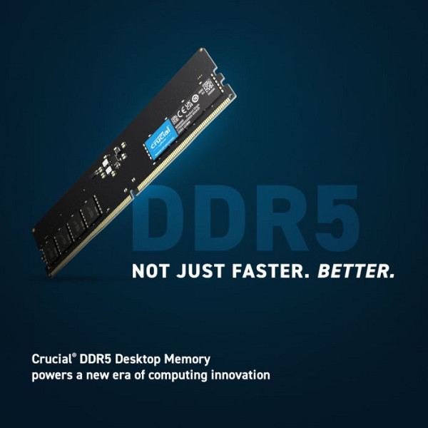 RAM DDR5 32GB PC5-38400 4800MT/s CL40 1.1V Crucial