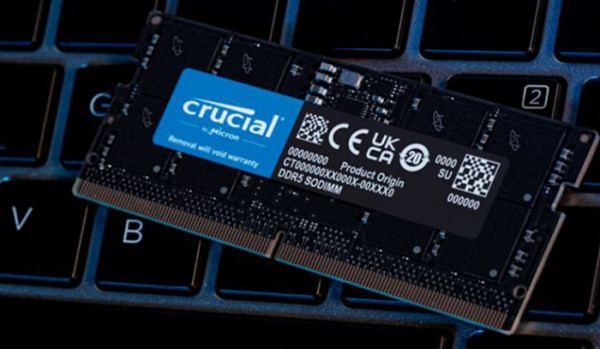 RAM SODIMM DDR5 32GB PC5-38400 4800MT/s CL40 1.1V Crucial