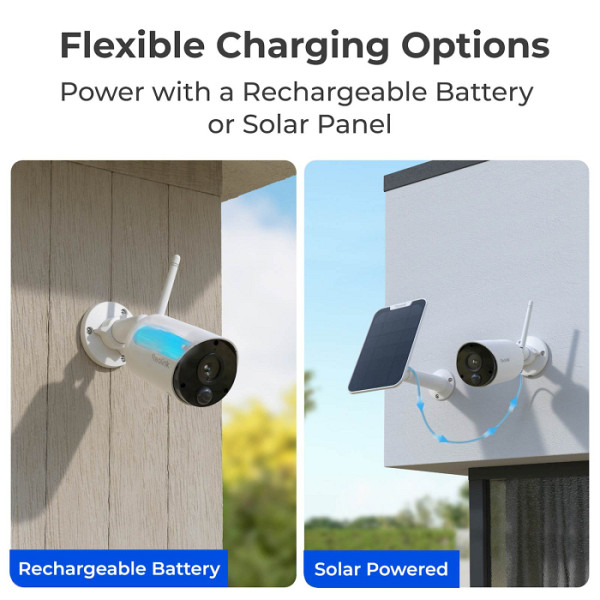 Reolink IP Kamera Argus serija B320 z Solarnim panelom 3MP, zaznavanje vozil, oseb, PIR Senzor