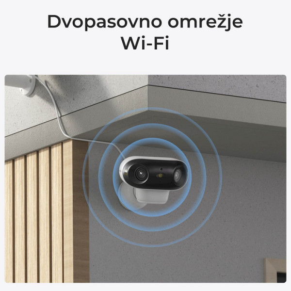 Reolink IP Kamera Argus serija B740X 4K, 180° dvojna leča, Barvni nočni vid ColorX, Baterijska.