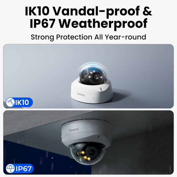 Reolink IP Kamera Duo serija P737 POE, 8MP, 4K, IK10 odporna, 180° pogledom, Nočni vid