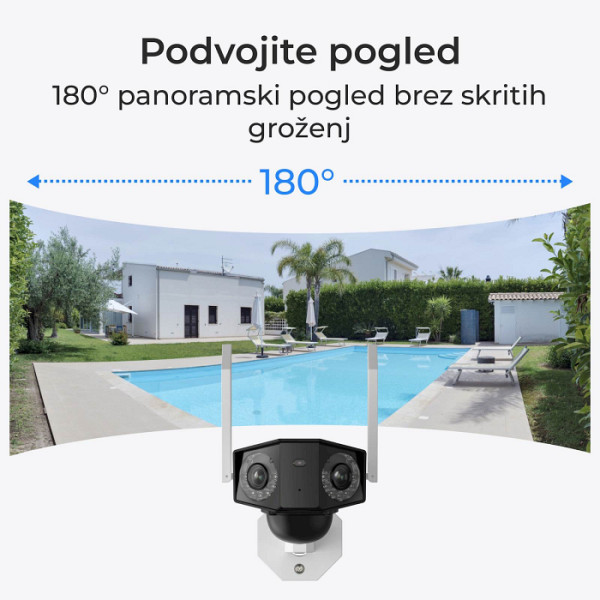 Reolink IP Kamera  DUO serija W730 4K, Zunanja, dvojna leča Panorama 180 stopinj