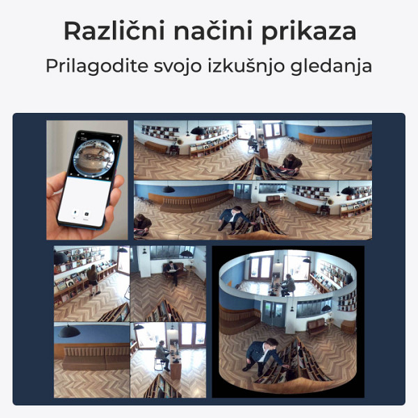 Reolink Ip Kamera Fisheye P520 6MP, 360° Fisheye pogled, notranja, POE