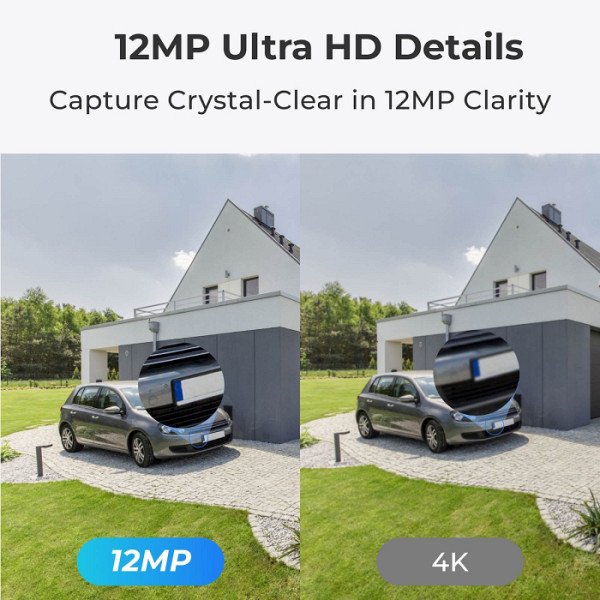 Reolink Ip Kamera serija P344 4K, 12MP, Barvni nočni vid, Dome POE, Ai podpora