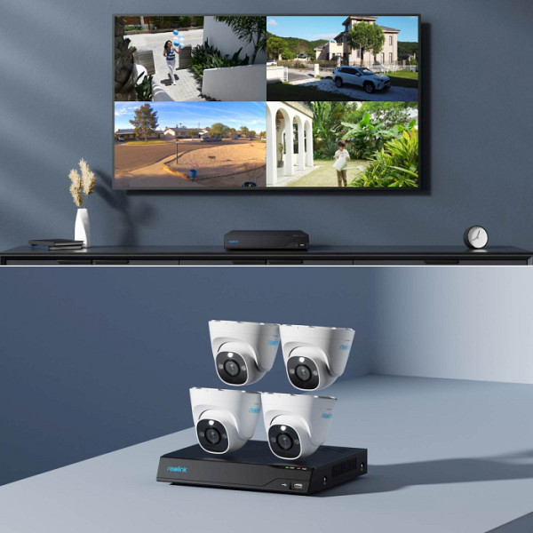 Reolink NVR snemalnik NVS8-12MD4 4k, 12MP, 8 kanalni NVR, 2TB HDD, 4x kamera POE