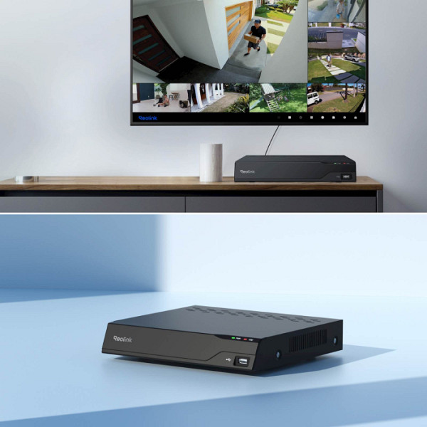 Reolink NVR snemalnik NVS8-5MD4 5MP, 8 kanalni NVR, 2TB HDD, 4x kamera POE