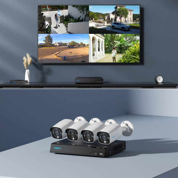 REOLINK NVR SNEMALNIK NVS8-8MB4 4K, 8 kanlalni NVR, 2TB HDD, 4x kamera