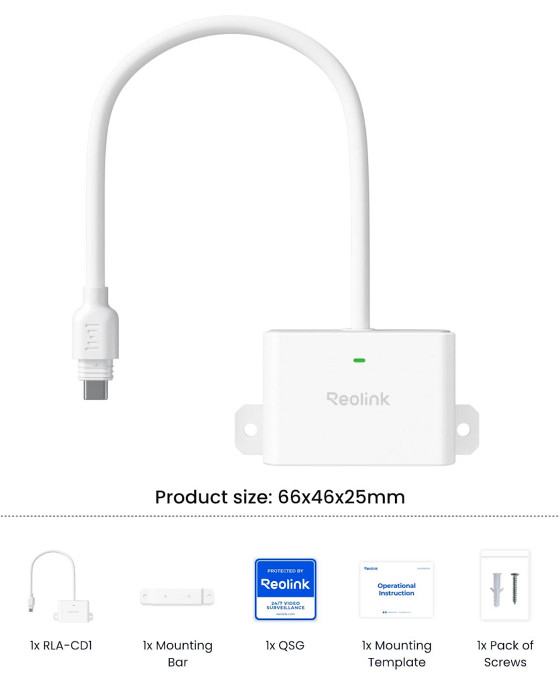 Reolink Priklopna postaja za kamere RLA-CD1 2x USB-C, IP67 vremensko odporno