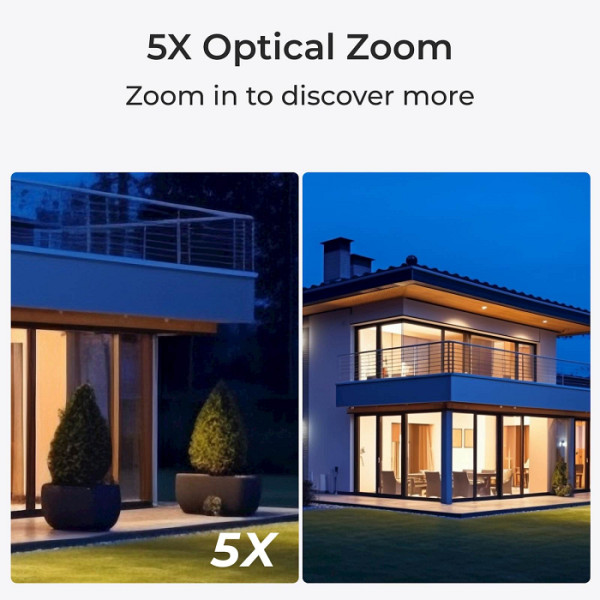 Reolink SMB kamera RP-PCV8MZ, 8MP, 4K, IK10 vandal odporna, 5x zoom, AI inteligenca