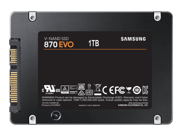 SSD 1TB 2.5" SATA3 V-NAND TLC 7mm, Samsung 870 EVO (MZ-77E1T0B/EU)