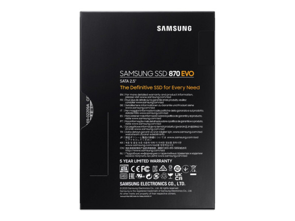 SSD 1TB 2.5" SATA3 V-NAND TLC 7mm, Samsung 870 EVO (MZ-77E1T0B/EU)