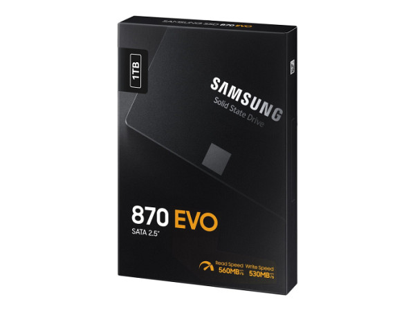 SSD 1TB 2.5" SATA3 V-NAND TLC 7mm, Samsung 870 EVO (MZ-77E1T0B/EU)