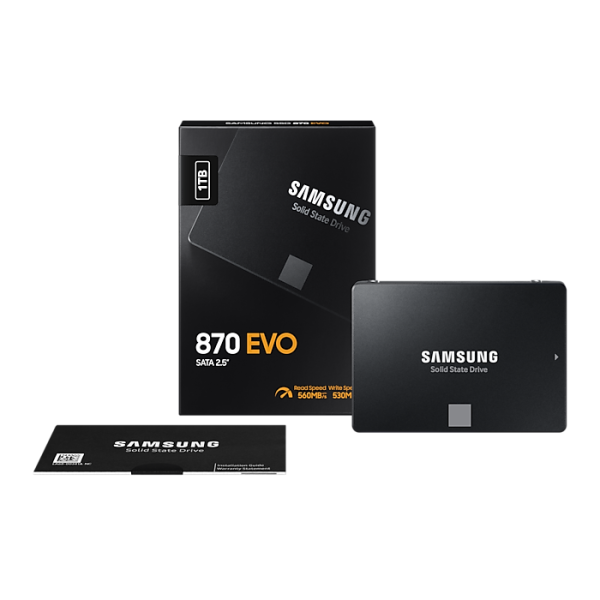 SSD 1TB 2.5" SATA3 V-NAND TLC 7mm, Samsung 870 EVO (MZ-77E1T0B/EU)
