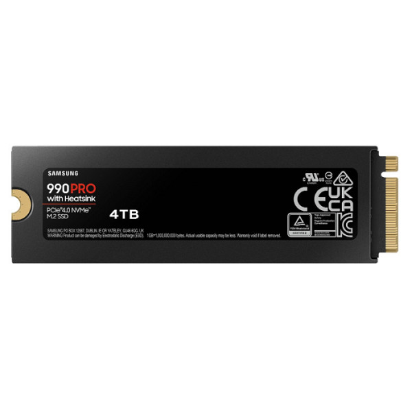 SAMSUNG 990 PRO 4TB M.2 PCIe 4.0 NVMe SSD MZ-V9P4T0CW