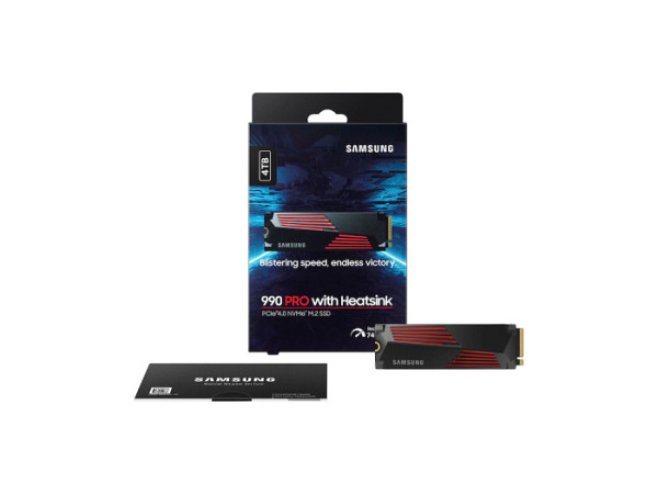 SAMSUNG 990 PRO 4TB M.2 PCIe 4.0 NVMe SSD MZ-V9P4T0CW