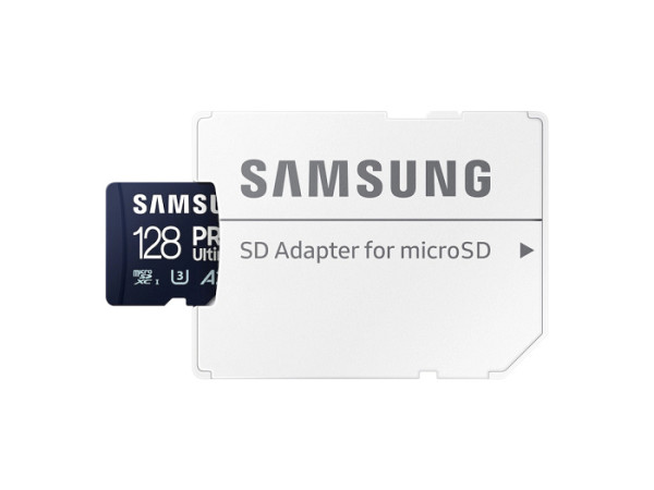 SAMSUNG PRO Ultimate microSDXC 128GB Class 10 UHS-I U3 V30 A2 4K UHD spominska kartica MB-MY128SA