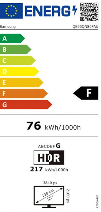 Samsung TV Neo QLED Mini LED QE55QN80FAUXXH