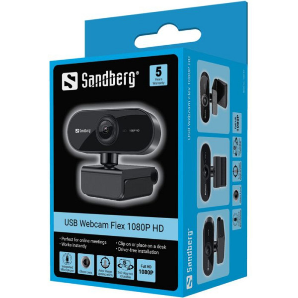 Sandberg USB Webcam Flex 1080P HD spletna kamera
