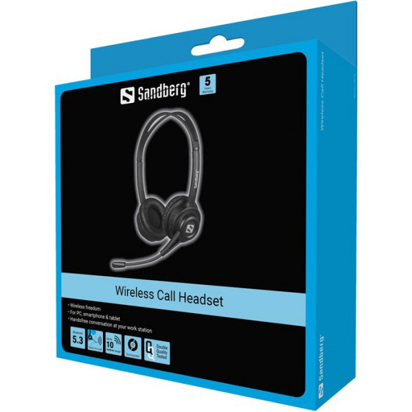 Sandberg Wireless Call Headset brezžične naglavne slušalke