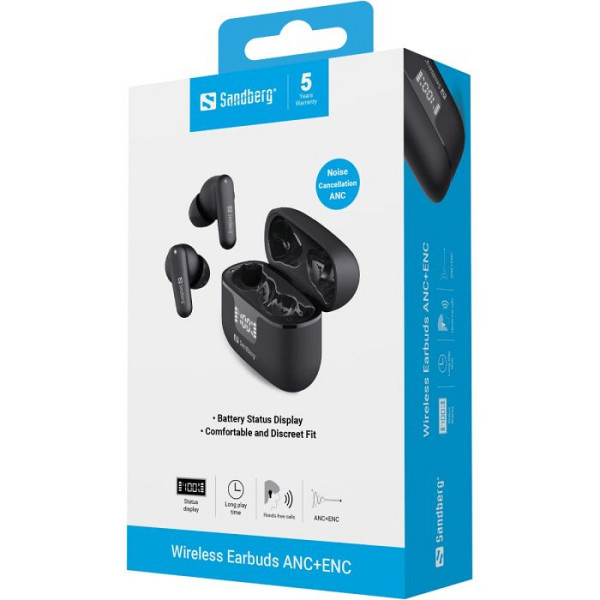 Sandberg Wireless Earbuds ANC+ENC brezžične slušalke