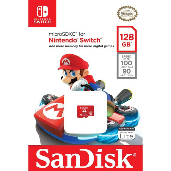 SanDisk 128GB microSDXC UHS-I spominska kartica za Nintendo Switch