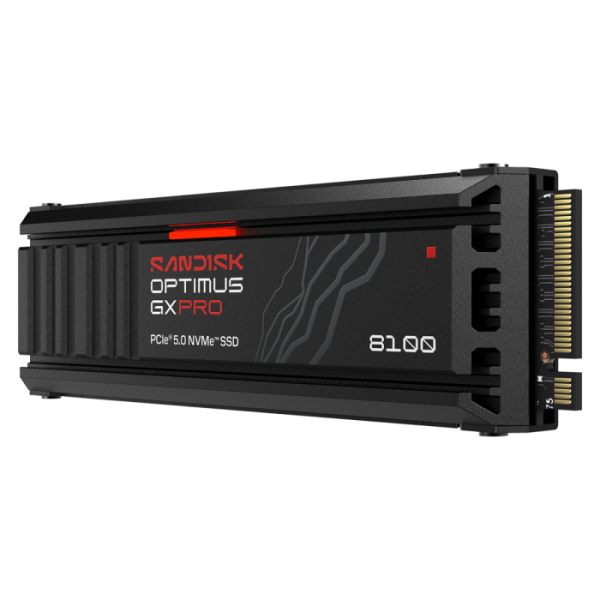 SANDISK 1TB Optimus GX PRO 8100 M.2 2280 S3-M PCIe 5.0 NVMe 2.0 SSD disk s hladilnikom
