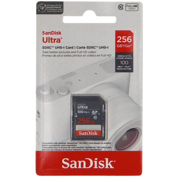 SanDisk 256GB Ultra SDXC Class 10 spominska kartica