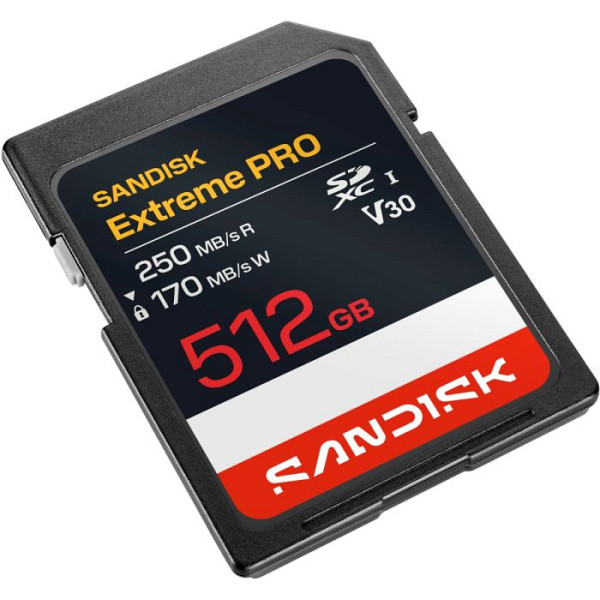 SanDisk 512GB Extreme PRO SDHC UHS-I spominska kartica