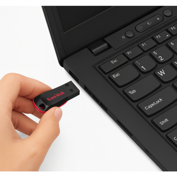 SanDisk 64GB Cruzer Blade USB-A 2.0 USB ključ (rdeč)