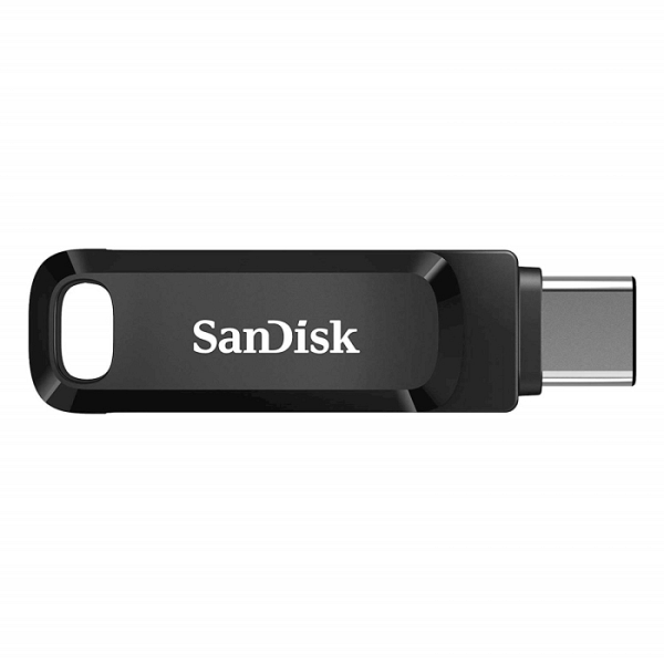 SanDisk 64GB Ultra Dual Drive Go USB-C/A 3.2 USB ključ (črn)
