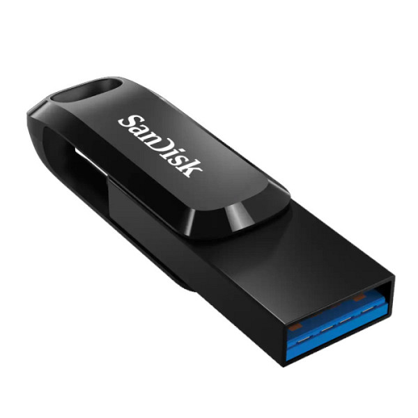 SanDisk 64GB Ultra Dual Drive Go USB-C/A 3.2 USB ključ (črn)