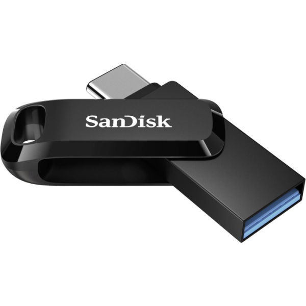 SanDisk 64GB Ultra Dual Drive Go USB-C/A 3.2 USB ključ (črn)