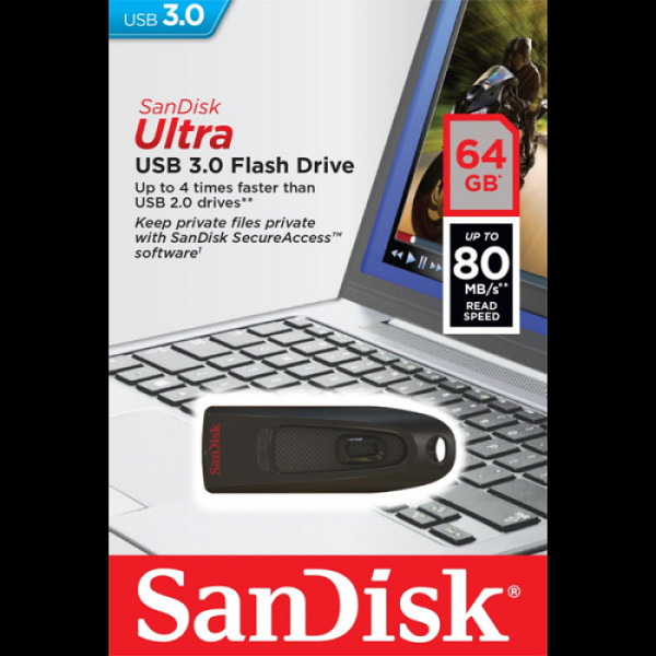 SANDISK Ultra 64GB USB3.0 (SDCZ48-064G-U46) USB ključ