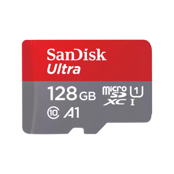SANDISK Ultra microSDXC 128GB Class 10 UHS-I U1 V10 A1 FHD SD adapter SDSQUAB-128G-GN6MA spominska kartica