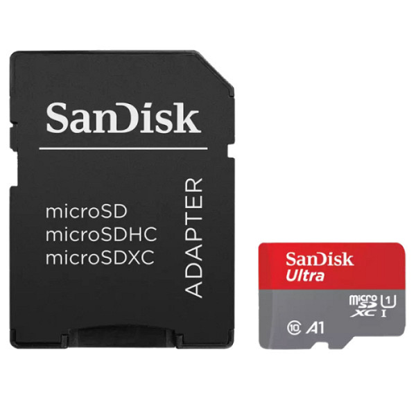 SANDISK Ultra microSDXC 256GB Class 10 UHS-I U1 V10 A1 FHD SD adapter SDSQUAC-256G-GN6MA spominska kartica