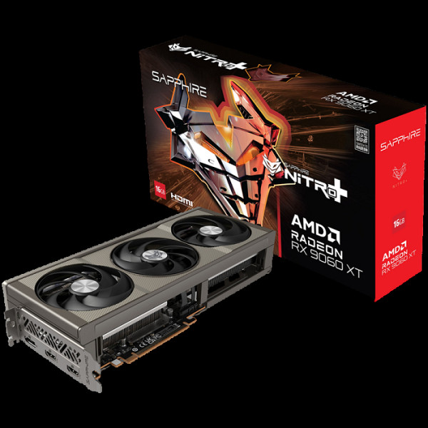 SAPPHIRE NITRO+ Gaming Radeon RX 9060 XT 16GB GDDR6 ARGB grafična kartica