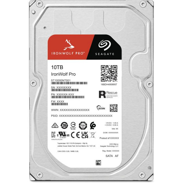 SEAGATE IronWolf PRO NAS 10TB disk, 8.89cm (3.5