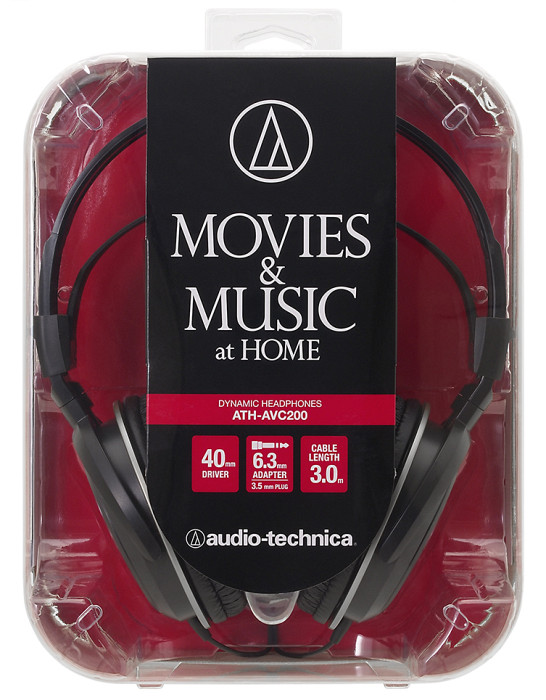 Slušalke Audio-Technica ATH-AVC200, črne