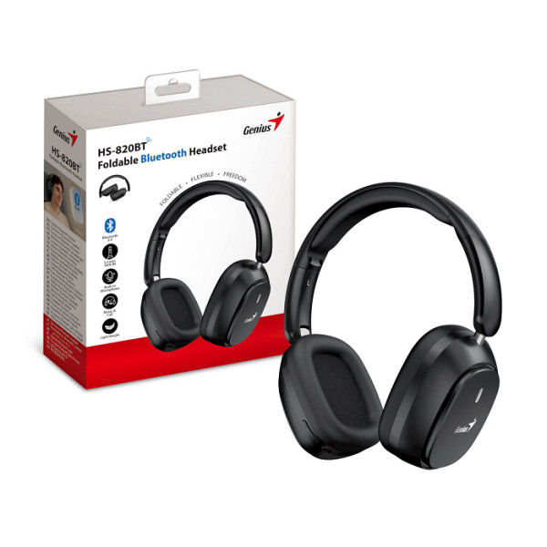 Slušalke Bluetooth,HS-820BT,črne