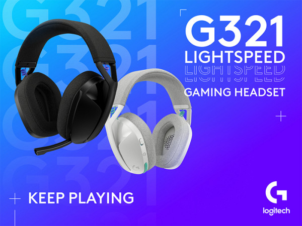 Slušalke Logitech G321, Wireless Gaming, Bluetooth, Črne