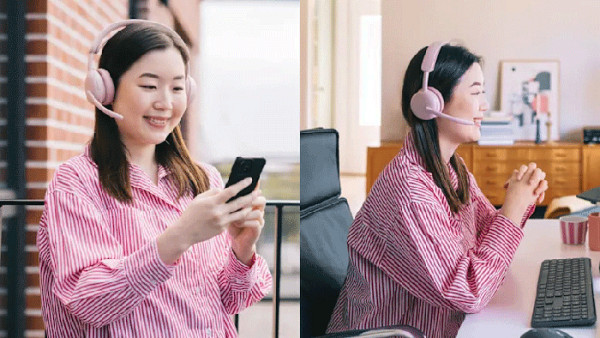 Slušalke Logitech Zone Wireless 2 ES Bluetooth, grafitne