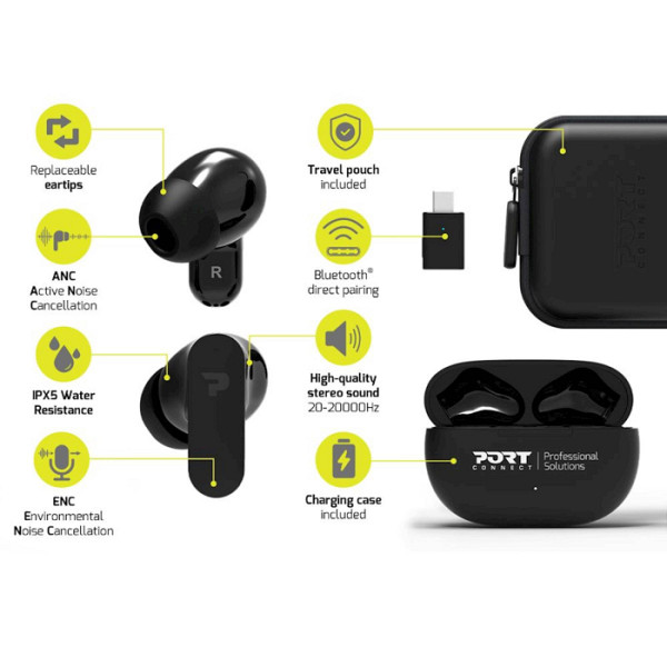 Slušalke PORT Bluetooth Walker Pro glasba/klici